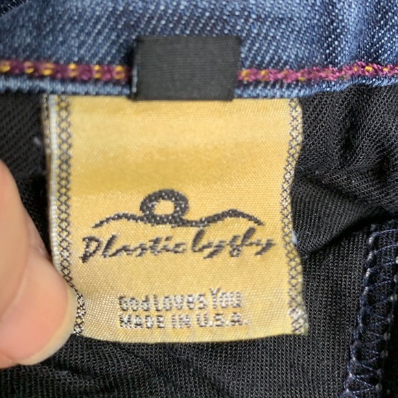 Plastic By Gly Flare Jeans made in USA size 26 - Picture 9 of 11
